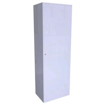 Шкаф для противогазов 24-600 с дверью 1800x600x400 мм Светло-серый