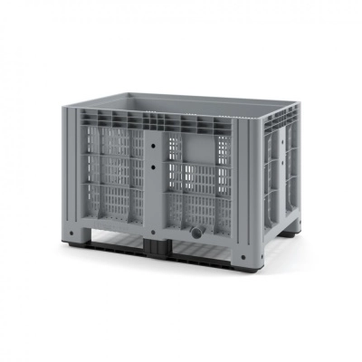 Пластиковый контейнер IBOX 1200х800 перфорированный на полозьях
