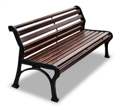 Скамейка чугунная «Ретро стиль» без подлокотников 2,0 м (2 опоры)