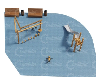 Малая детская площадка 90,4 м2 №2