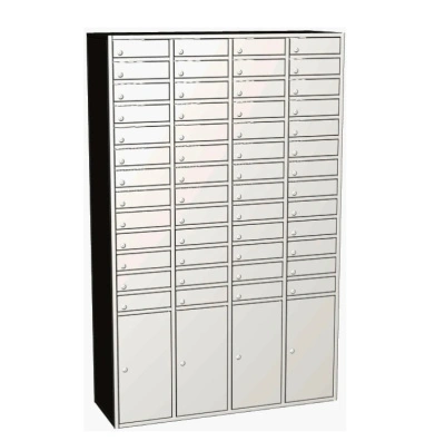 Шкаф для хранения мобильных телефонов на 56 ячеек ШТМ 52/4 1750x1100x380 мм Серый