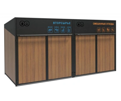 Контейнерный шкаф «Модуль XL» Сталь, сосна