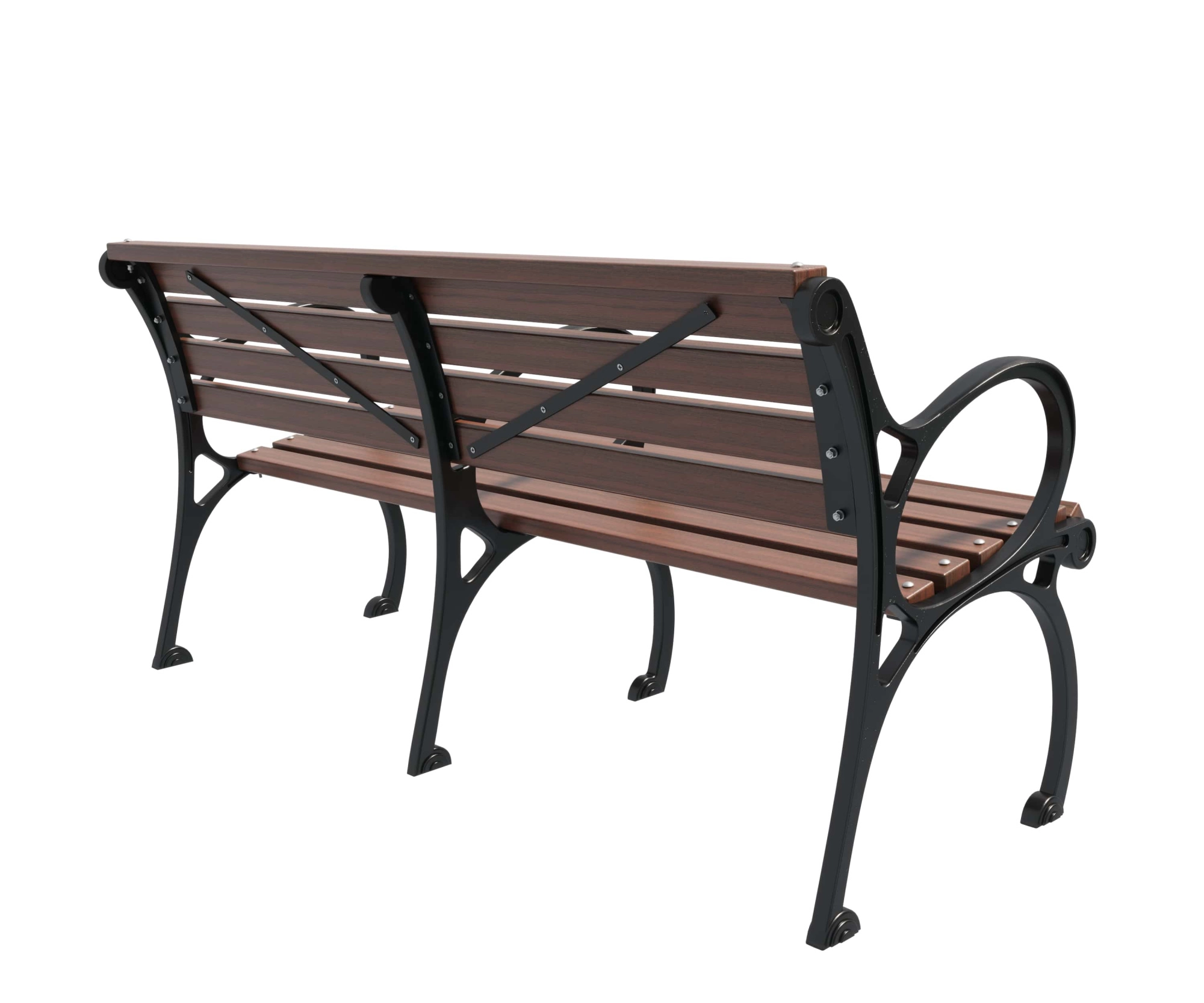 Скамейка чугунная «Квартал» 0,6 м (кресло)