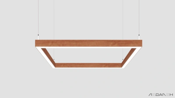 WOOD KVADRATO 6000K 58W Груша, корпус 