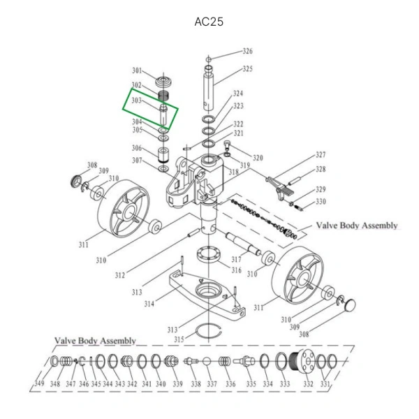 Шток нагнетательный для гидравлических тележек JC20