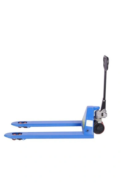 Тележка гидравлическая широковильная 2500 кг 1220х685 мм полиуретановые колеса TOR RHP(BF) PRO