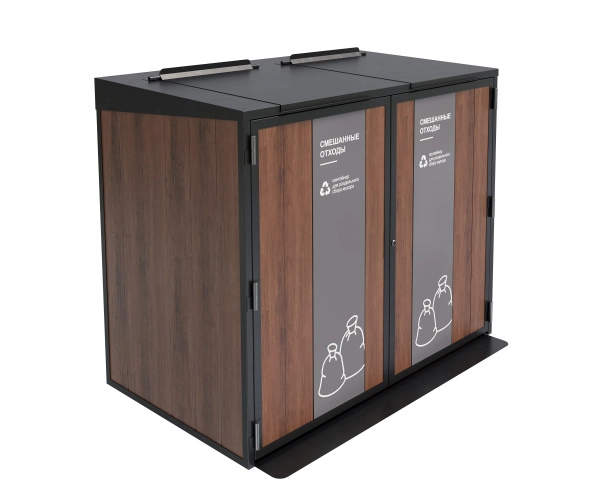 Контейнерный шкаф «Блок композит» Сталь, дерево