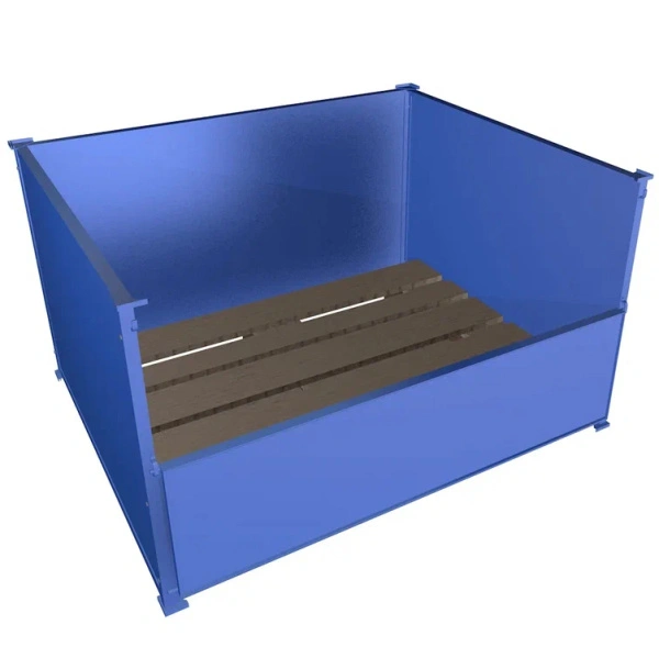 Ограждение для поддонов сплошное ОМ-02-FIN 1000x1200x1000 мм Синий