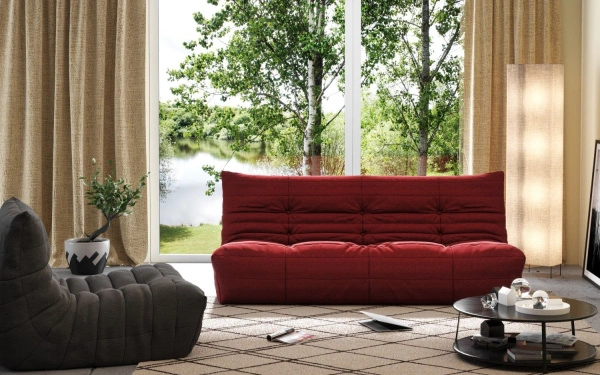 Диван ДеФранс (Француз) 3-х местный Эконом микровелюр - премиум