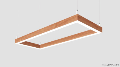 WOOD RETTANGOLO 3000K 84W Груша, корпус 