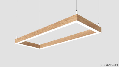 WOOD RETTANGOLO 3000K 84W Дуб, корпус 
