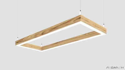 WOOD RETTANGOLO 4000K 84W Ясень оливковый, корпус 