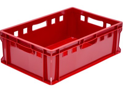 Ящик мясной 600х400х200 сплошной, дно гладкое, код: 22510