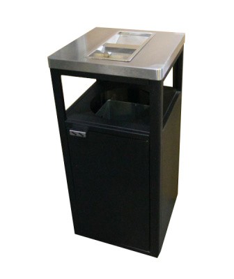 Урна-пепельница Пассаж, 435х435х950 мм, с емкостью, 50 л