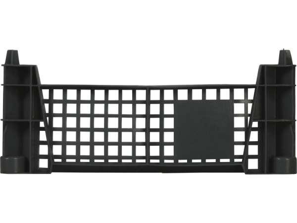 Ящик перфорированный 400×300×110, арт.: 101, объём 9, чёрный, код: 13154