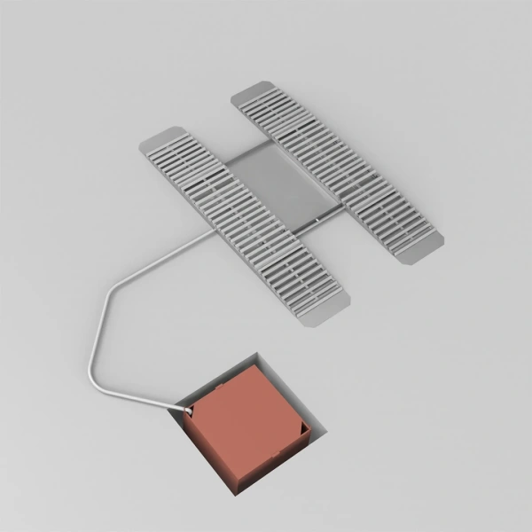 Эстакада разборная металлическая "Комфорт", 4м, грузоподъемность 50т, серая